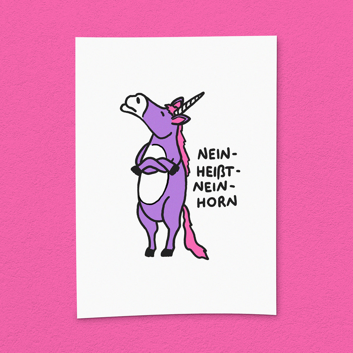 Kunstdruck "Nein-Horn"