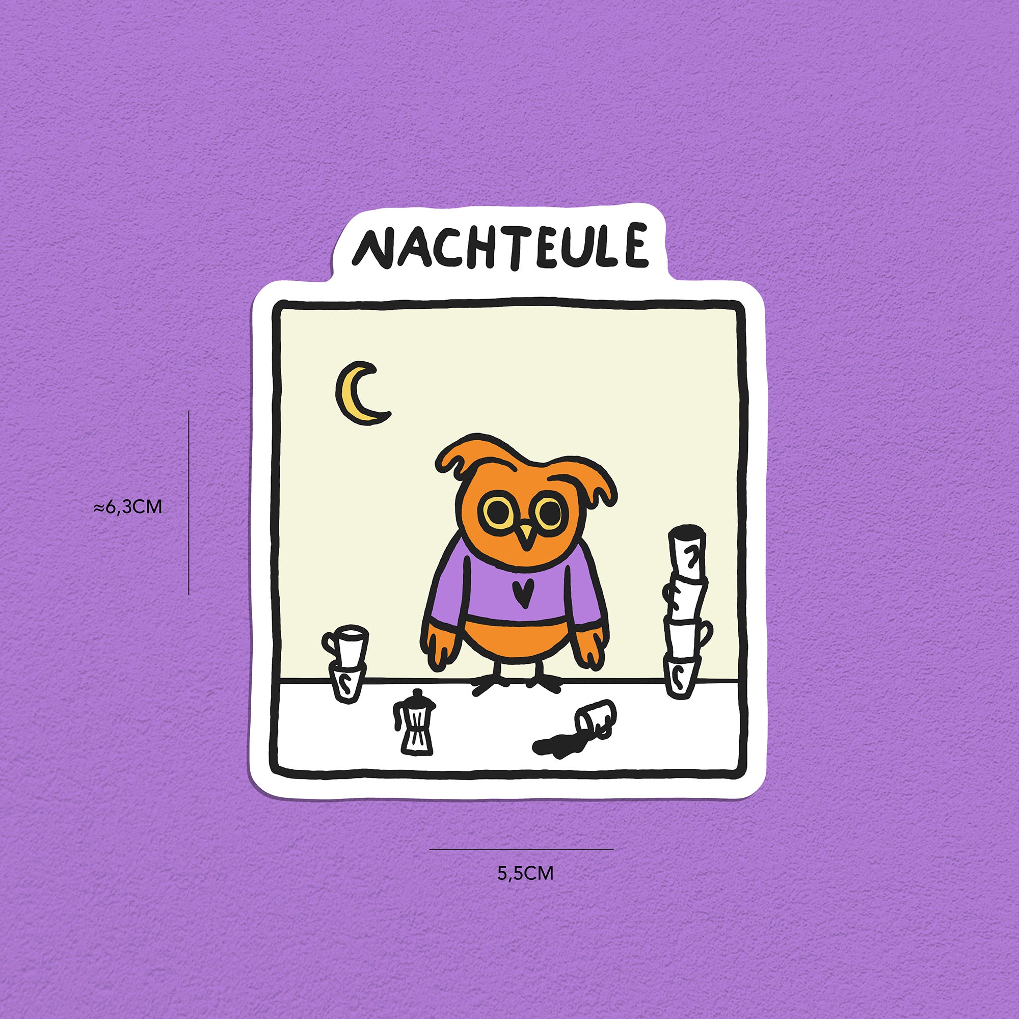 Eulen Stickerset, 9er