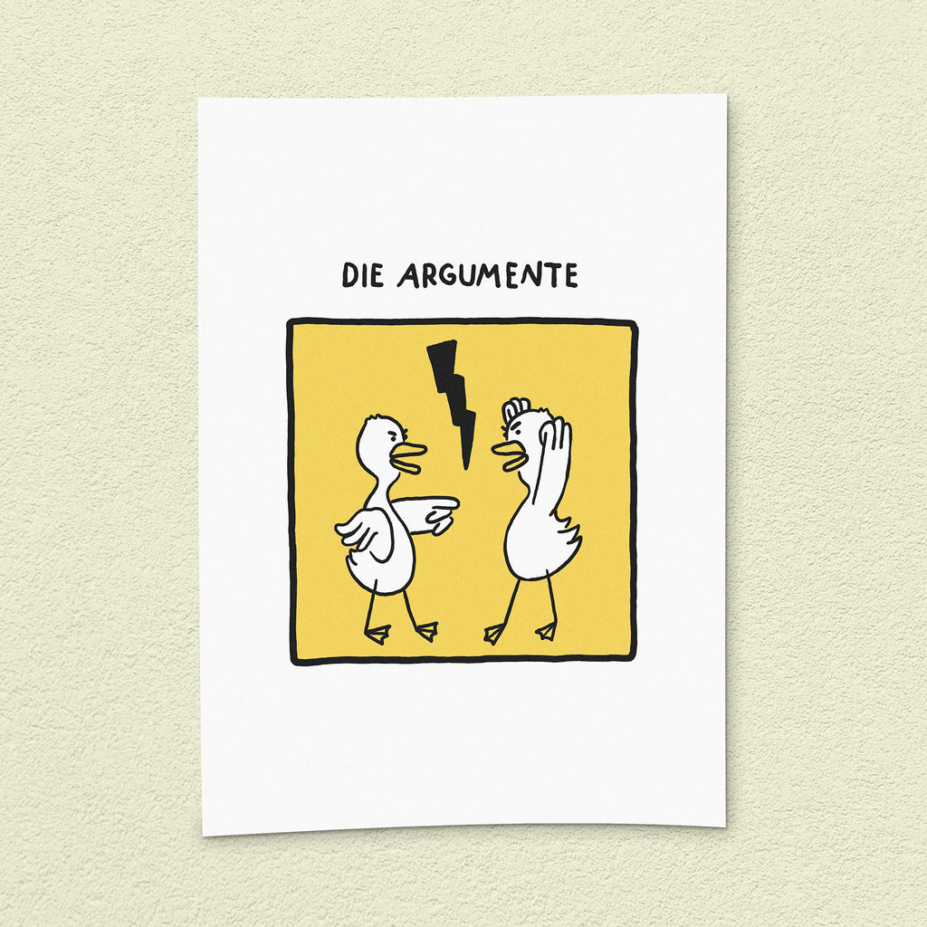 Kunstdruck "Argumente"