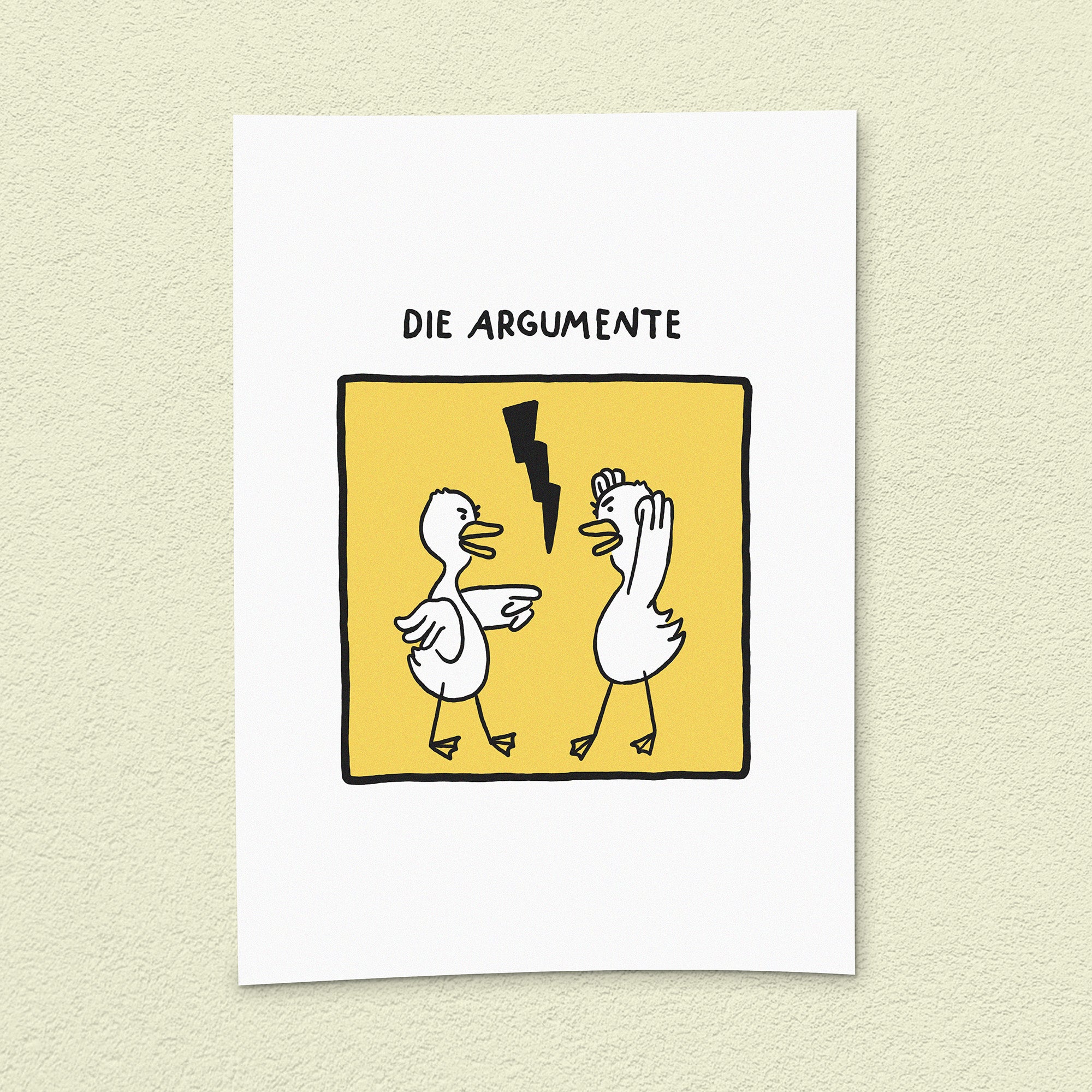 Kunstdruck "Argumente"