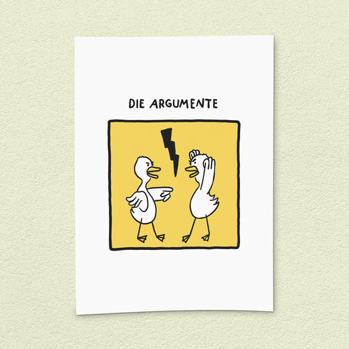 Kunstdruck "Argumente"