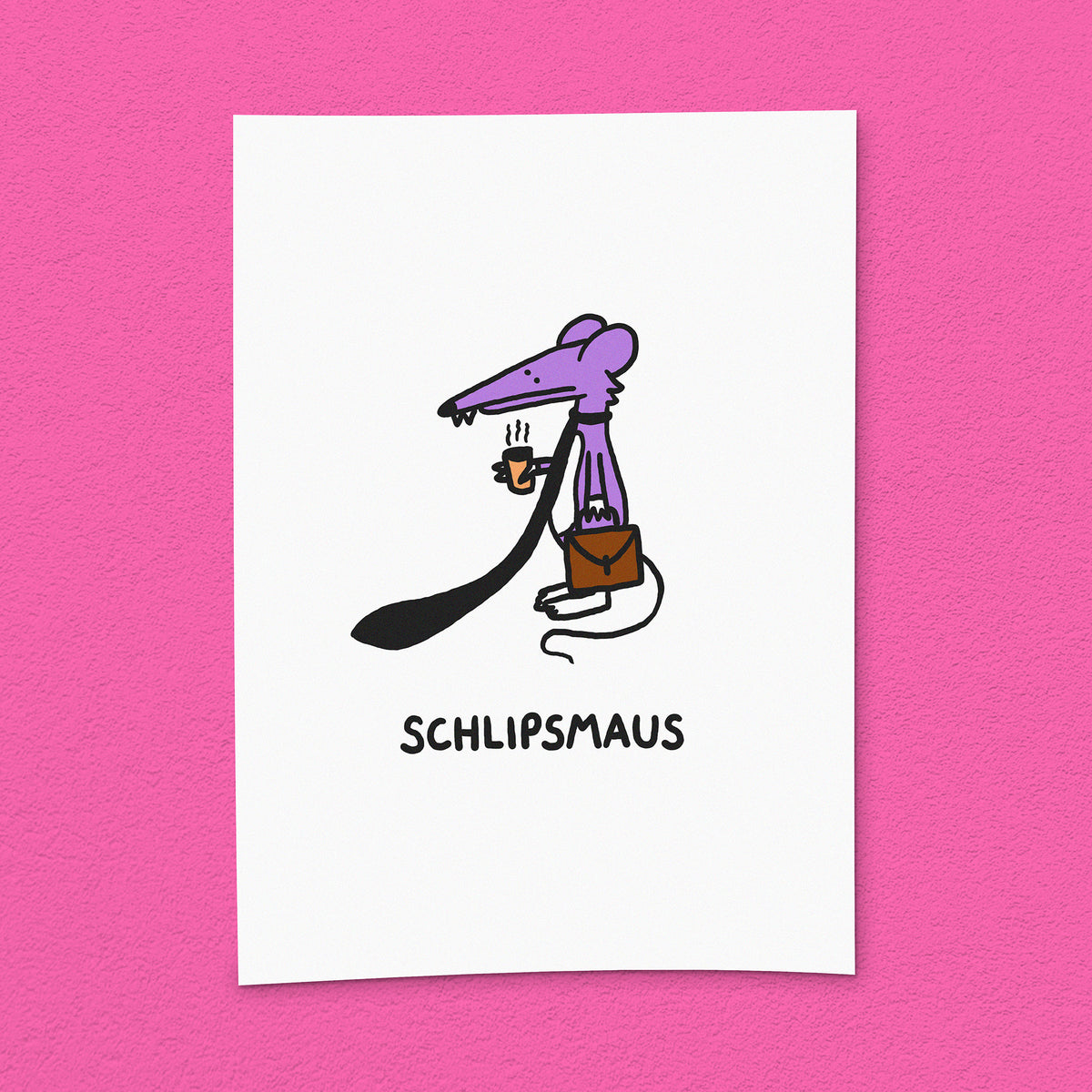 Kunstdruck "Schlipsmaus"