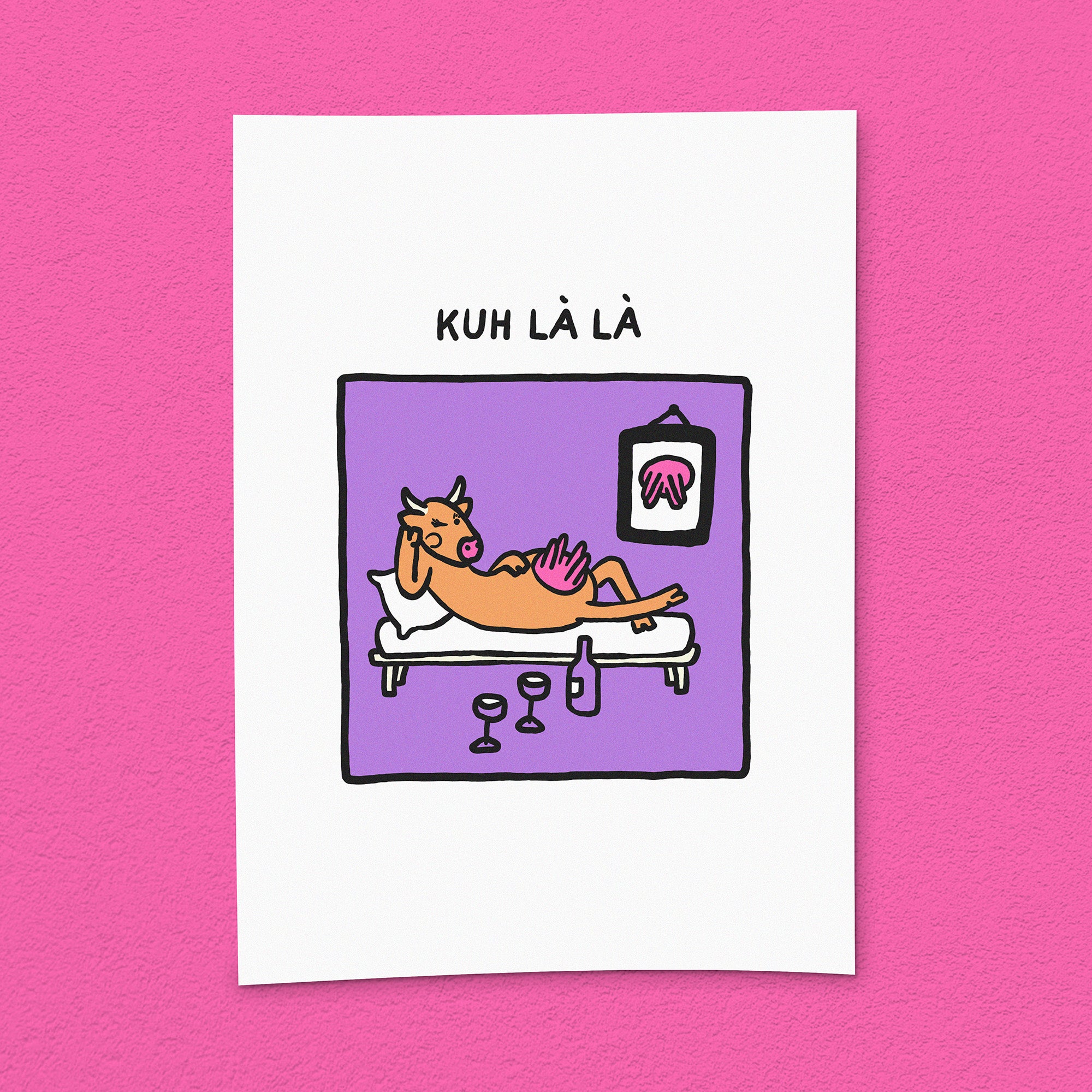 Kunstdruck "Kuh La La"