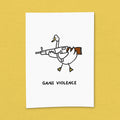 Kunstdruck "Gans Violence"