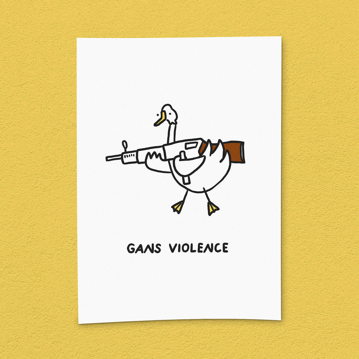 Kunstdruck "Gans Violence"
