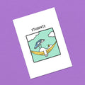 Postkarte A6 "Studente"