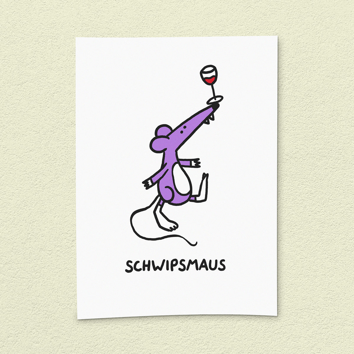 Kunstdruck "Schwipsmaus"