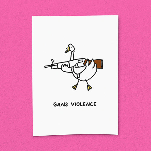 Kunstdruck "Gans Violence"
