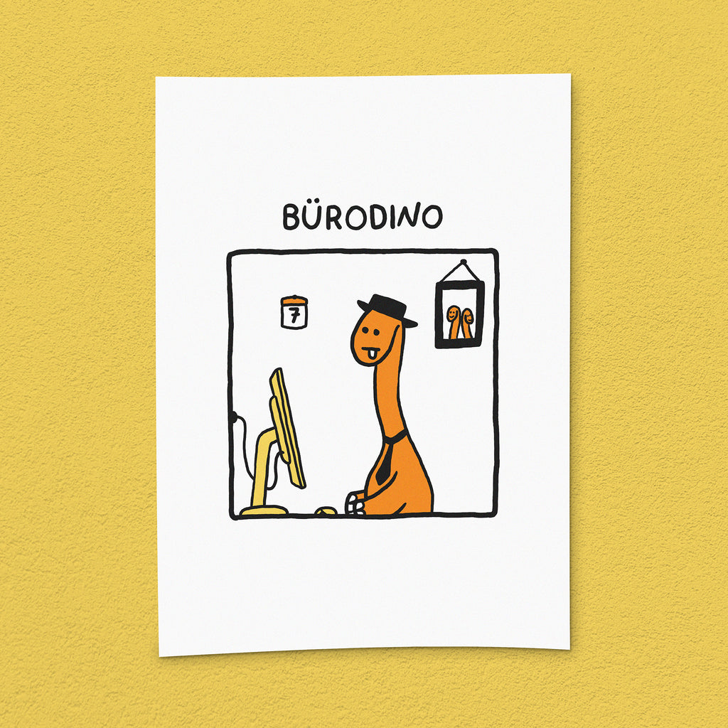 Kunstdruck "Bürodino"