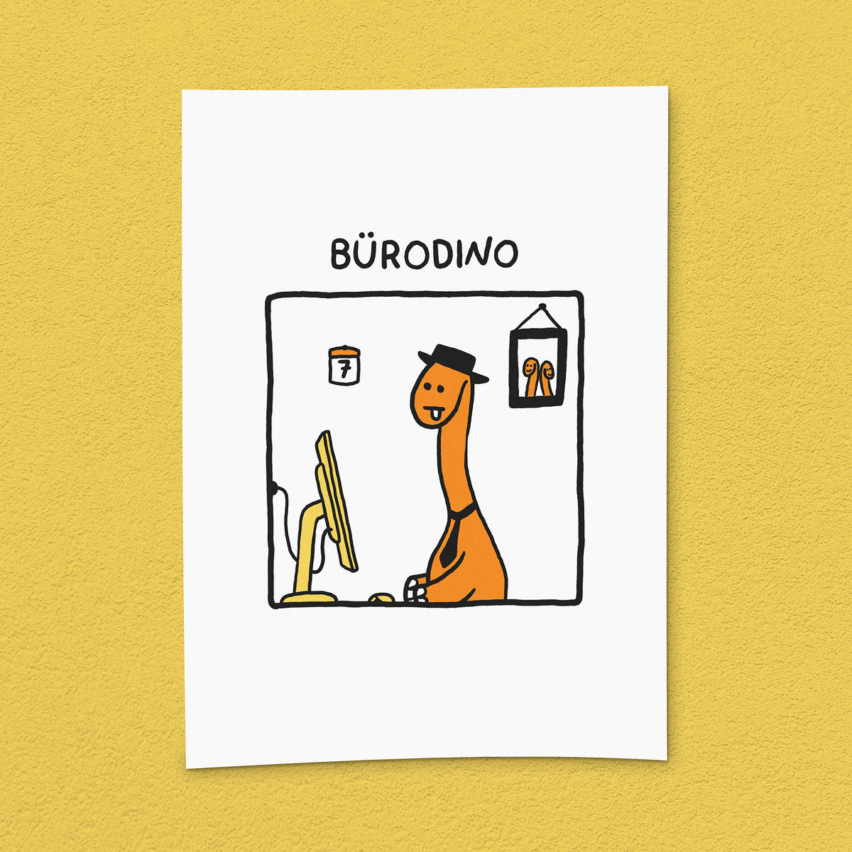Kunstdruck "Bürodino"