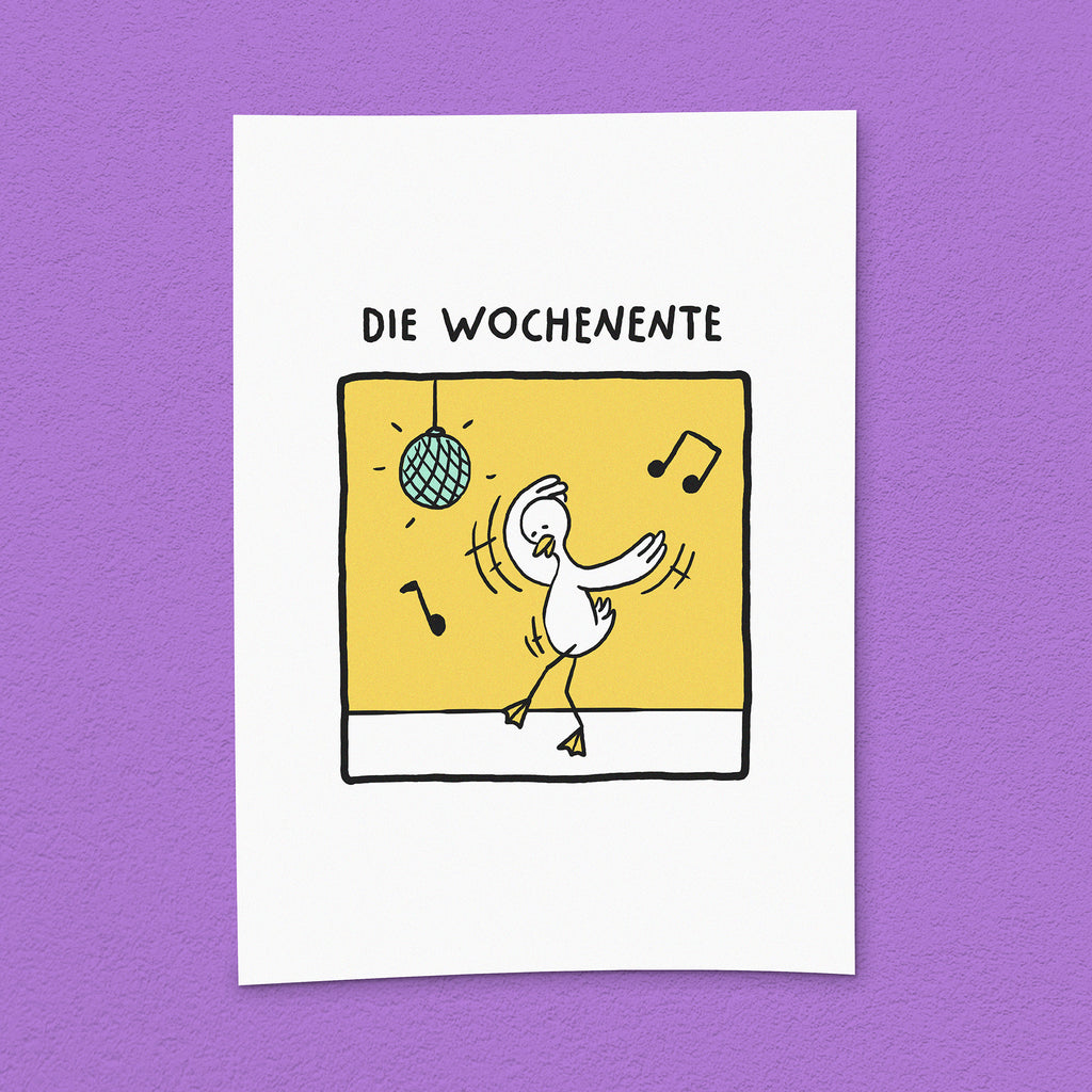 Kunstdruck "Wochenente"