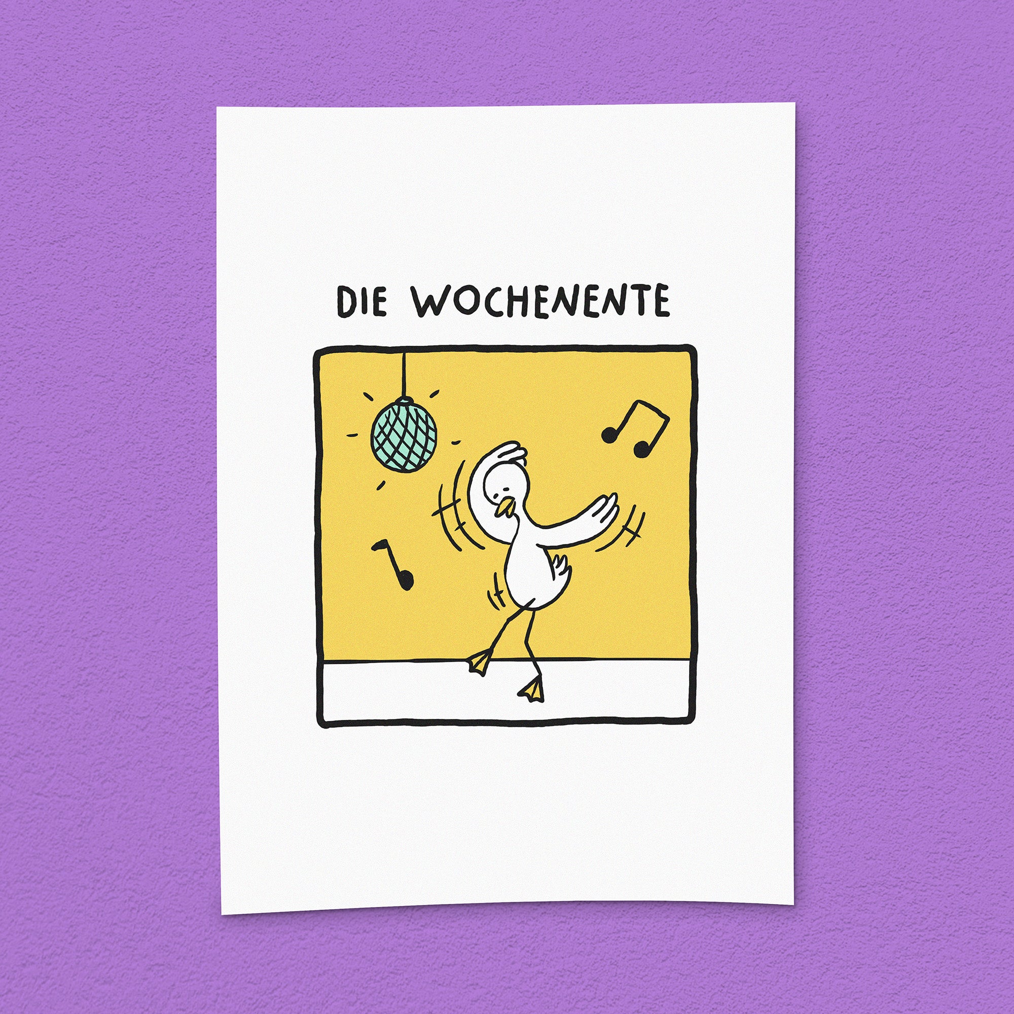 Kunstdruck "Wochenente"