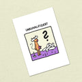 Postkarte A6 "Unkuhalifiziert"