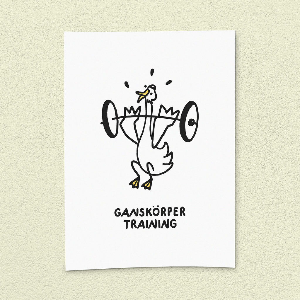 Kunstdruck "Ganskörpertraining"