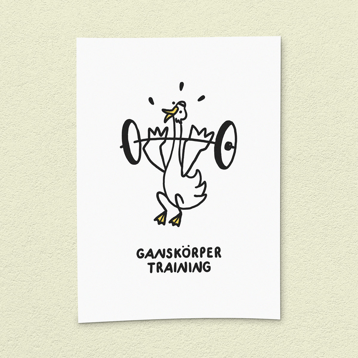 Kunstdruck "Ganskörpertraining"
