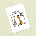 Postkarte A6 "Bürodino"
