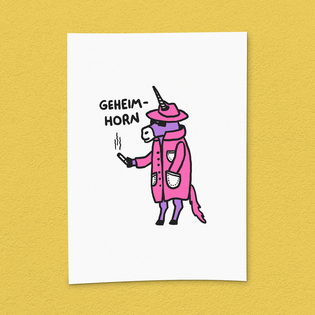 Kunstdruck "Geheim-Horn"