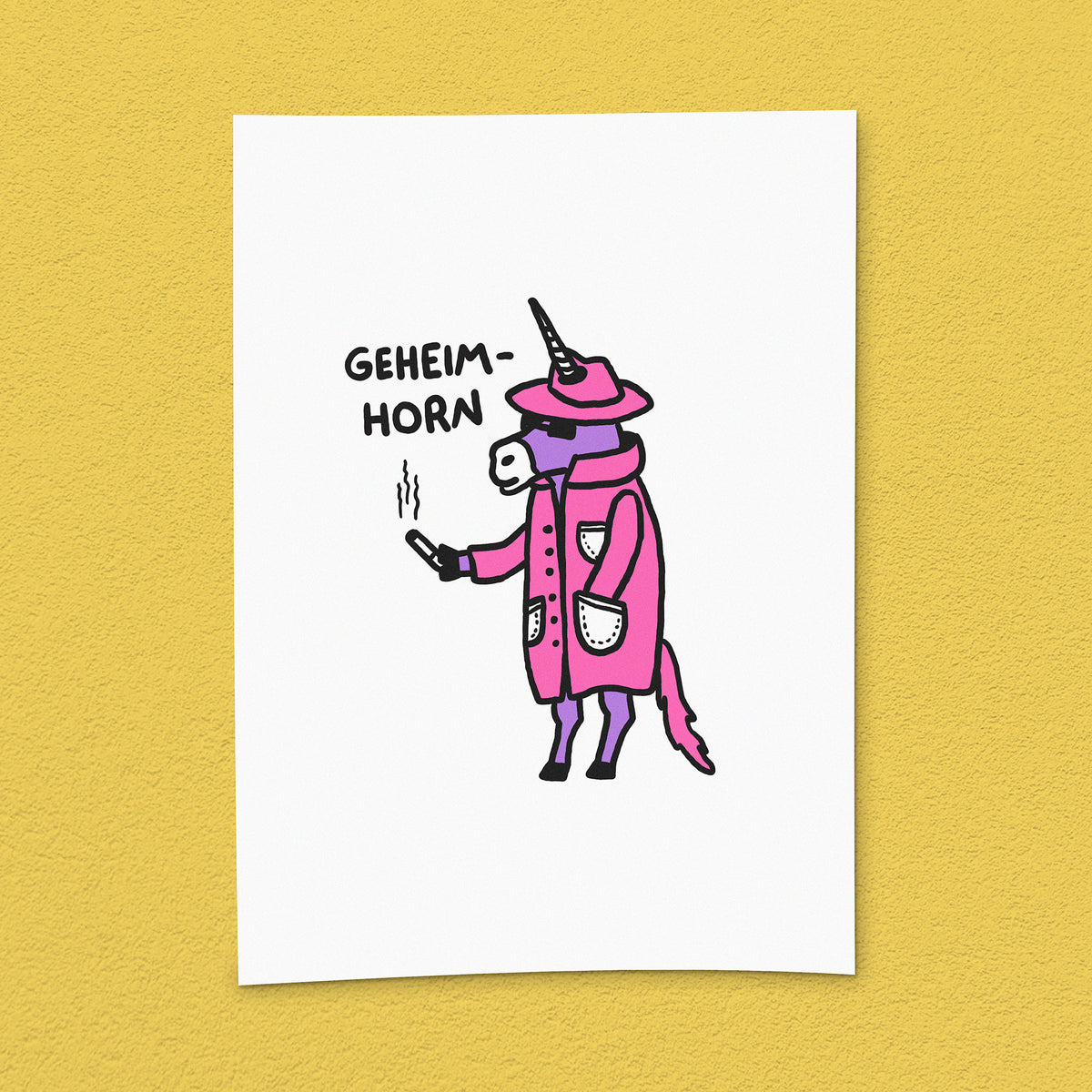 Kunstdruck "Geheim-Horn"