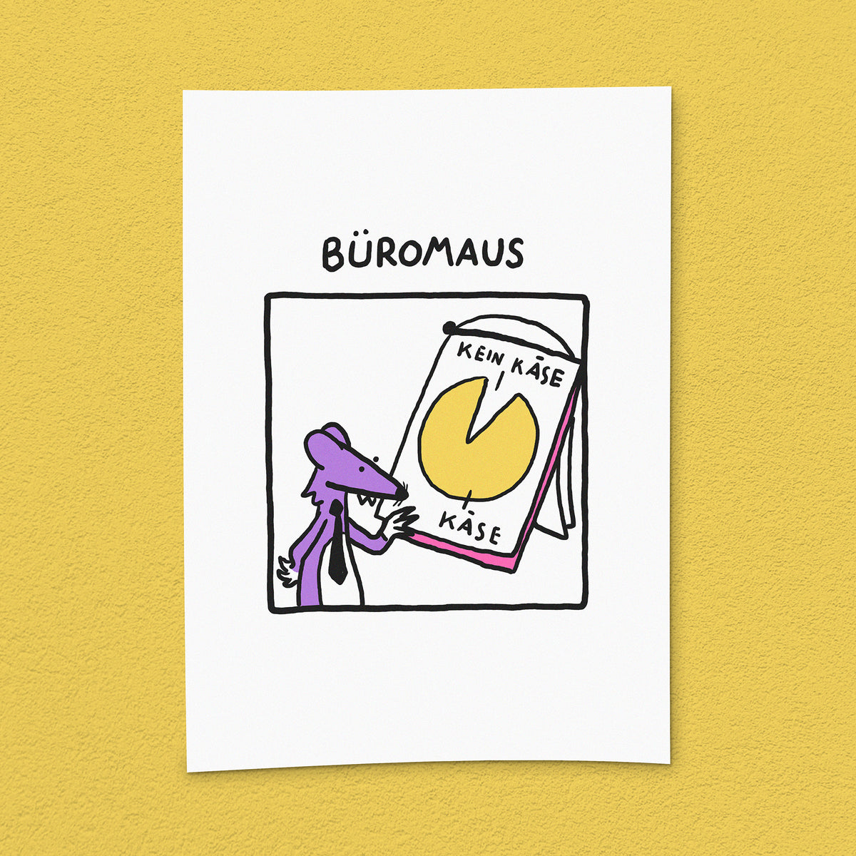 Kunstdruck "Büromaus"