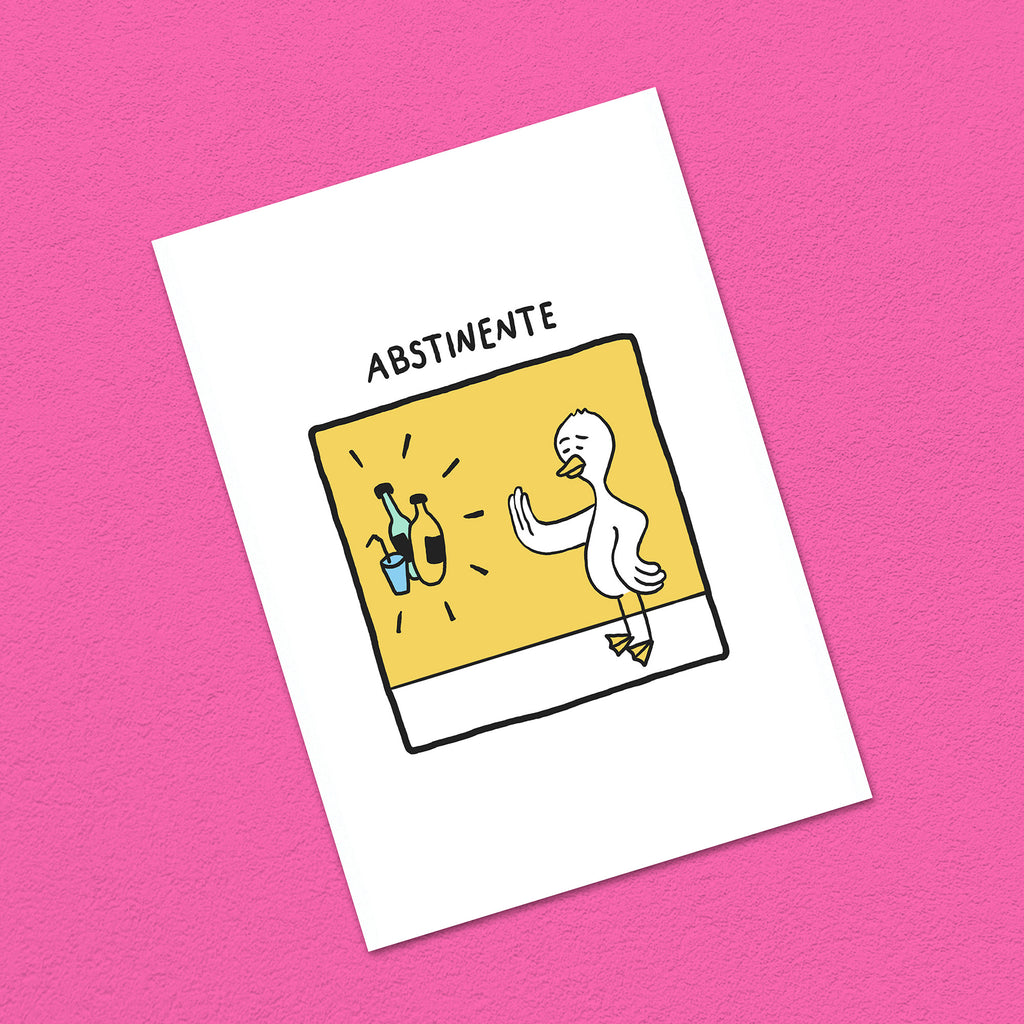 Postkarte A6 "Abstinente"