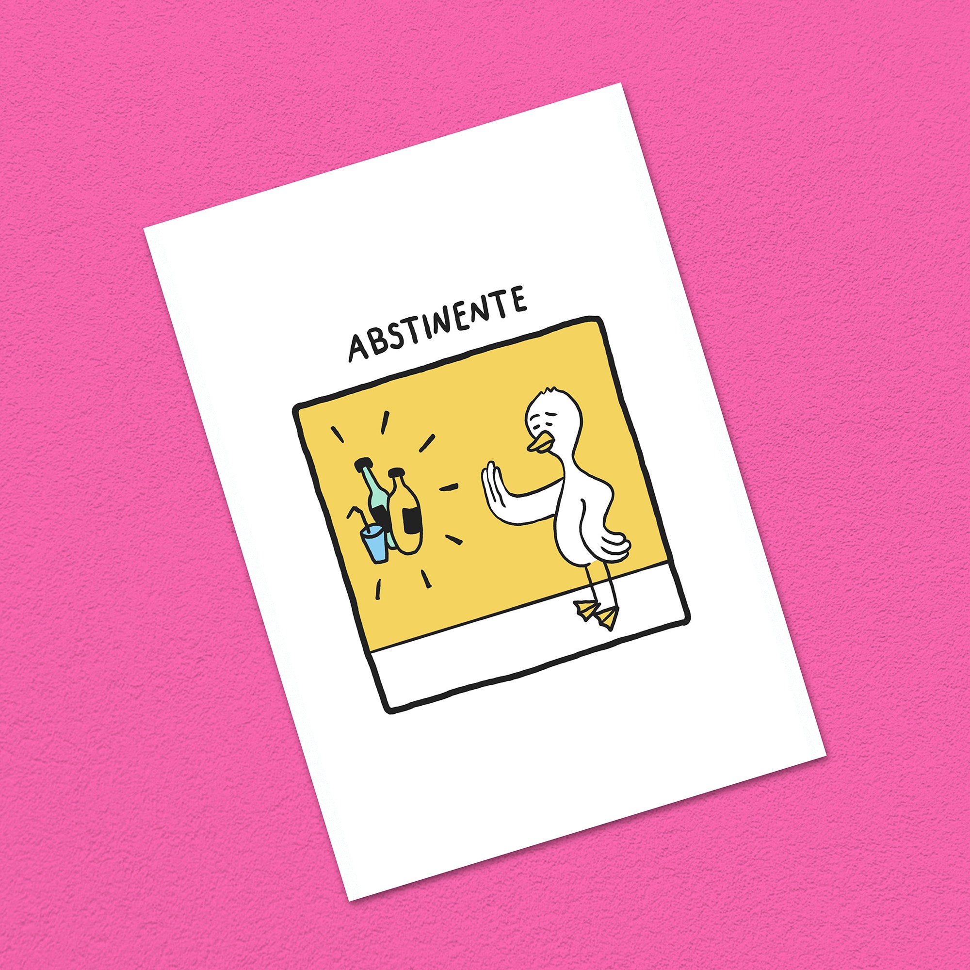 Postkarte A6 "Abstinente"