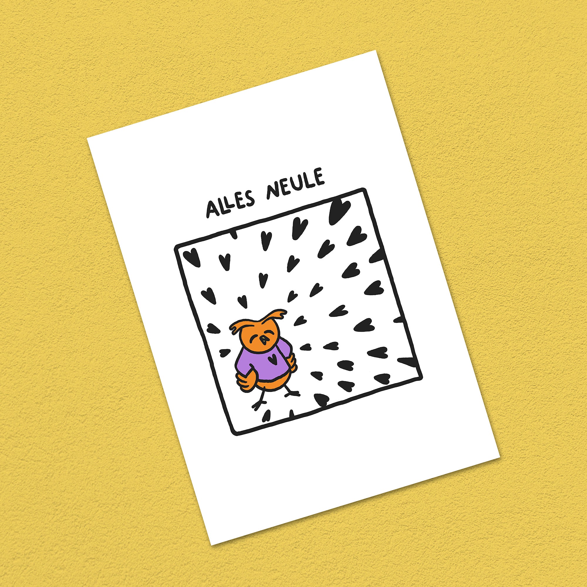 Postkarte A6 "Alles Neule"