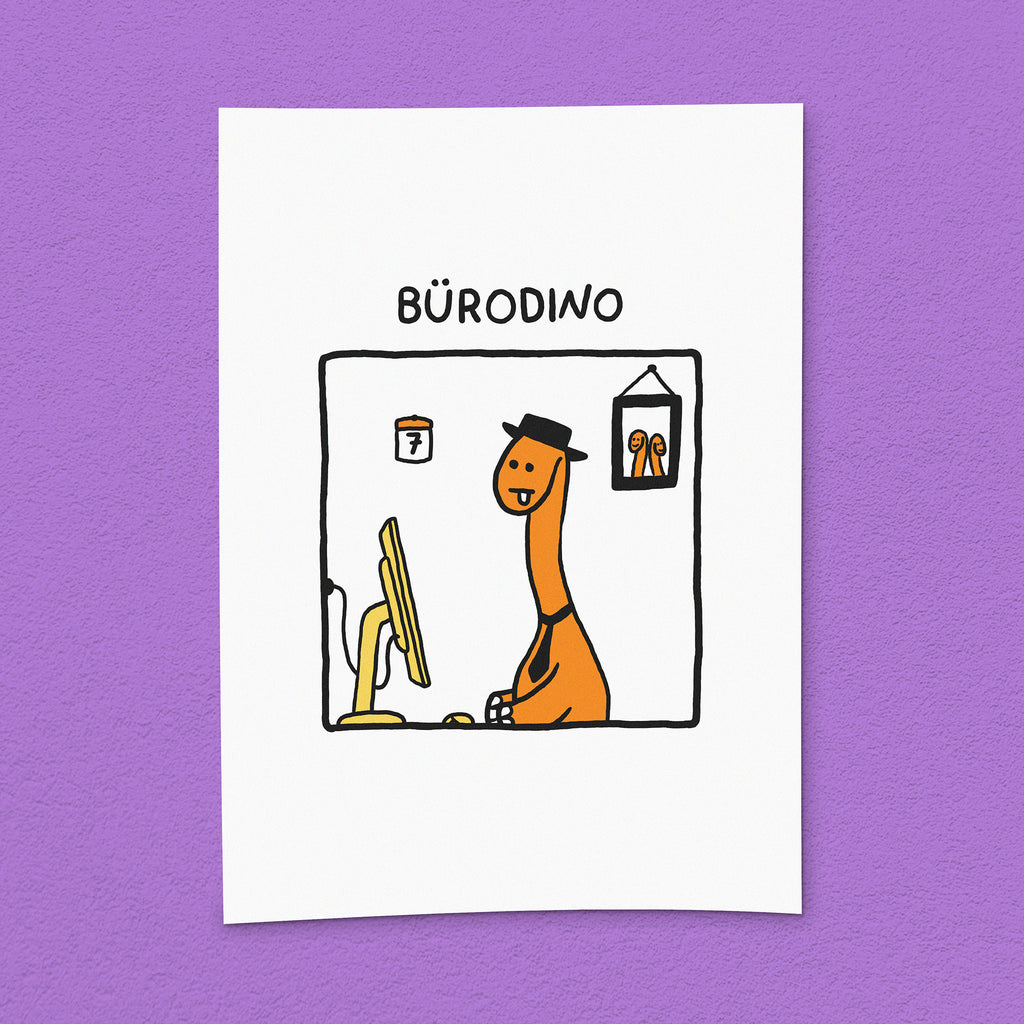 Kunstdruck "Bürodino"
