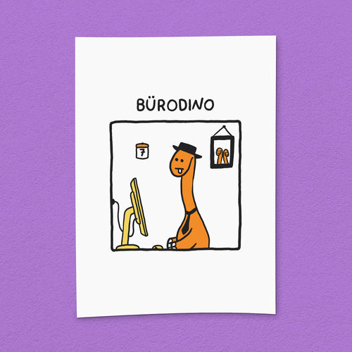 Kunstdruck "Bürodino"