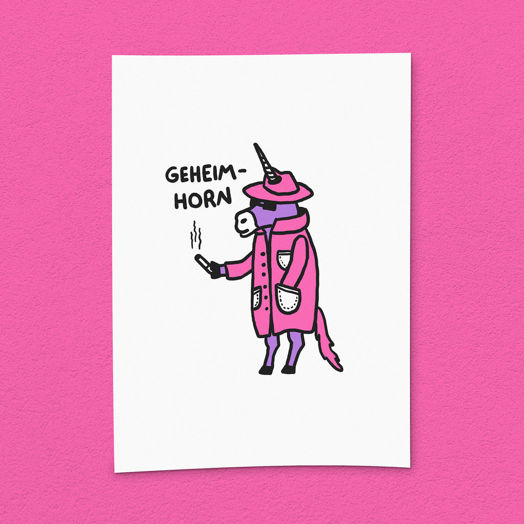 Kunstdruck "Geheim-Horn"
