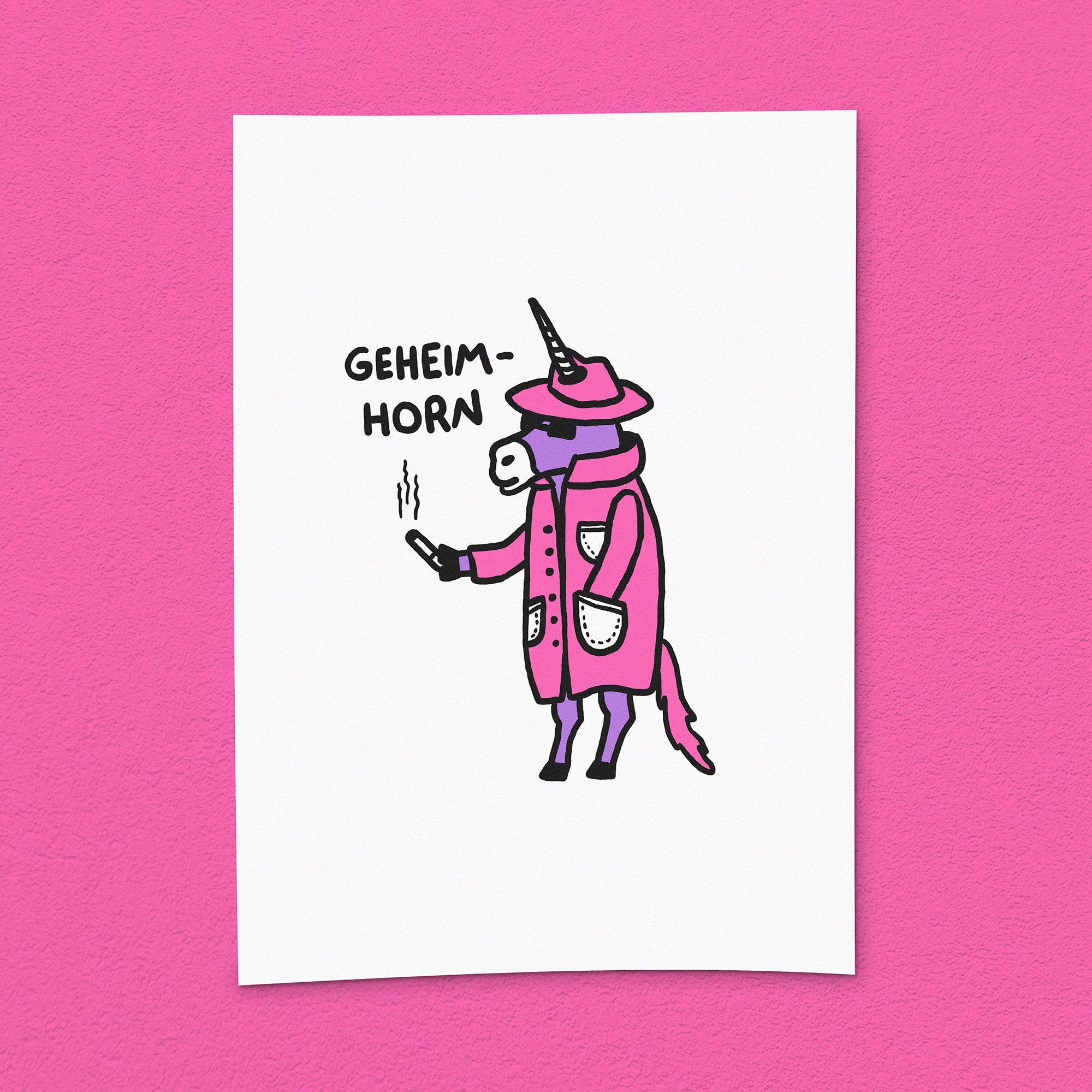 Kunstdruck "Geheim-Horn"