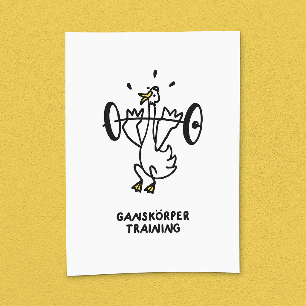 Kunstdruck "Ganskörpertraining"