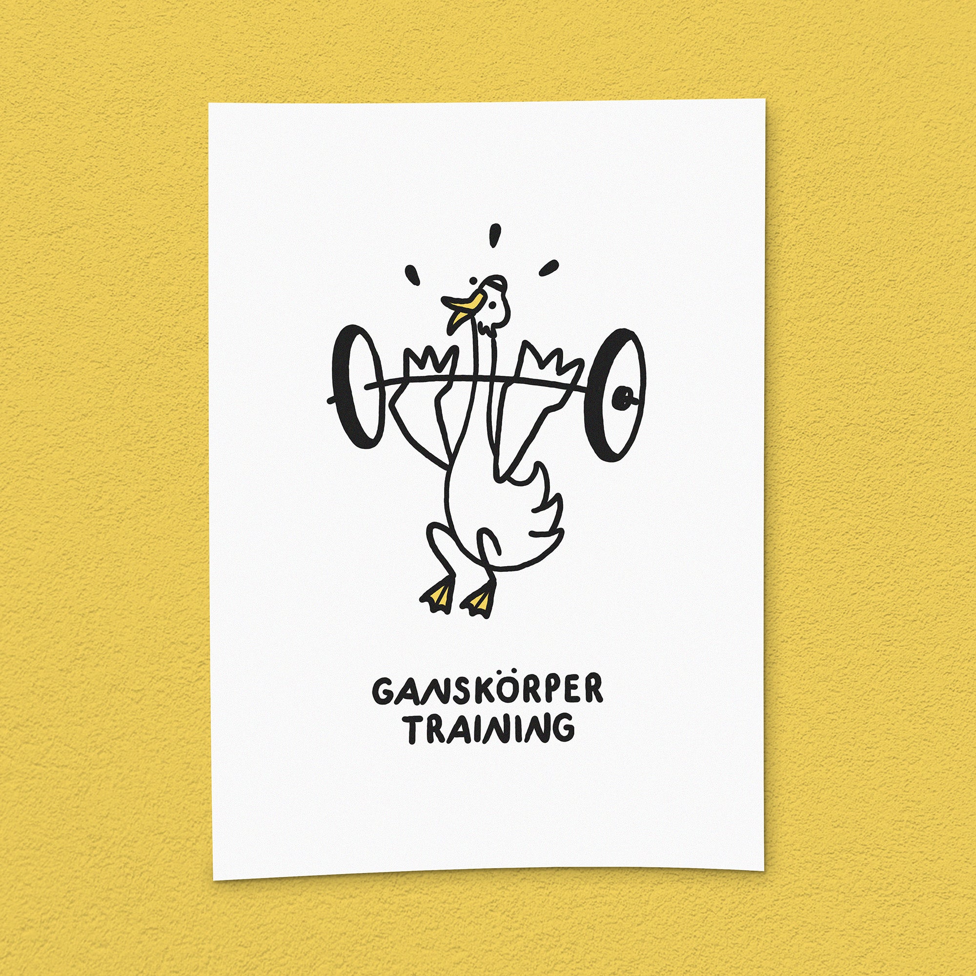 Kunstdruck "Ganskörpertraining"
