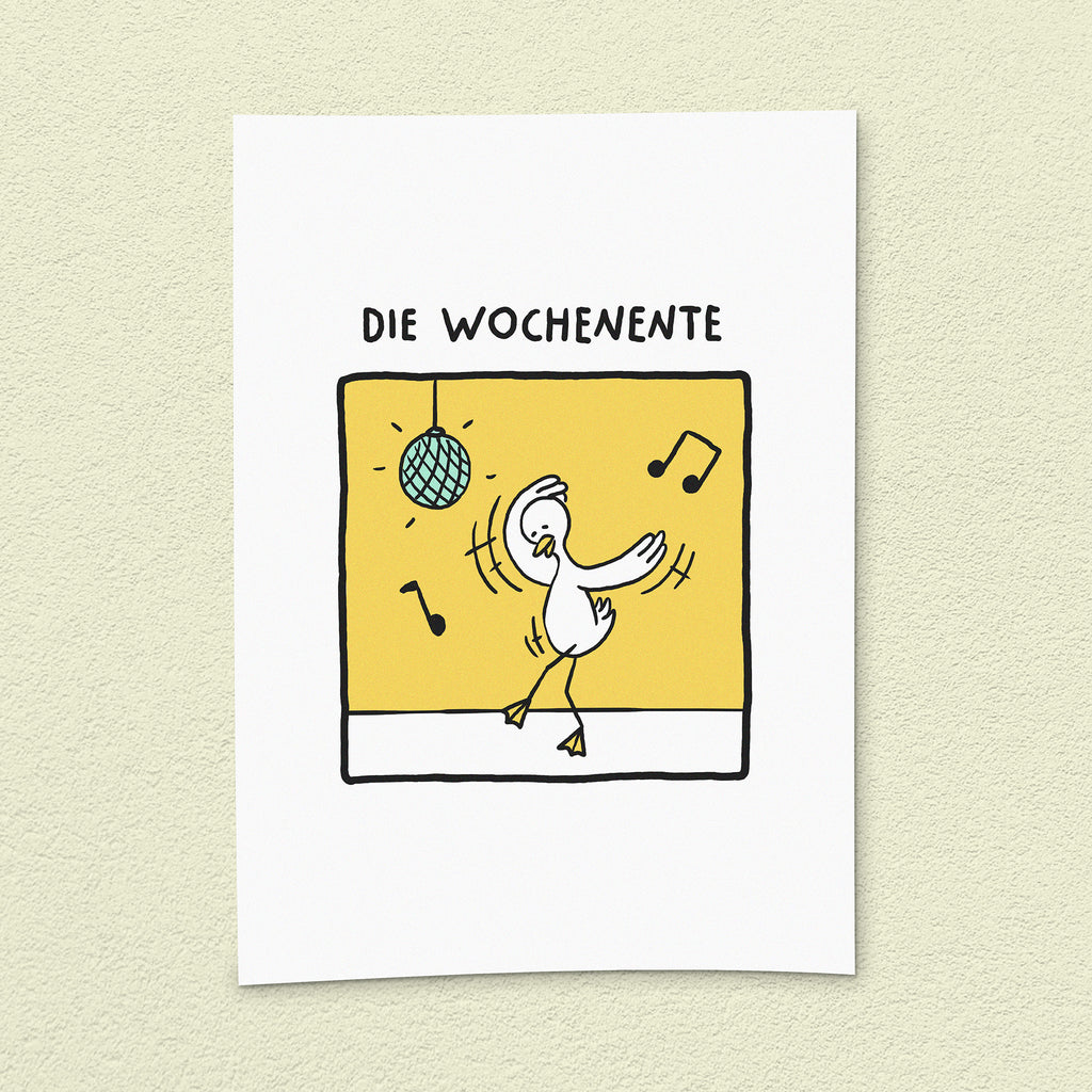 Kunstdruck "Wochenente"