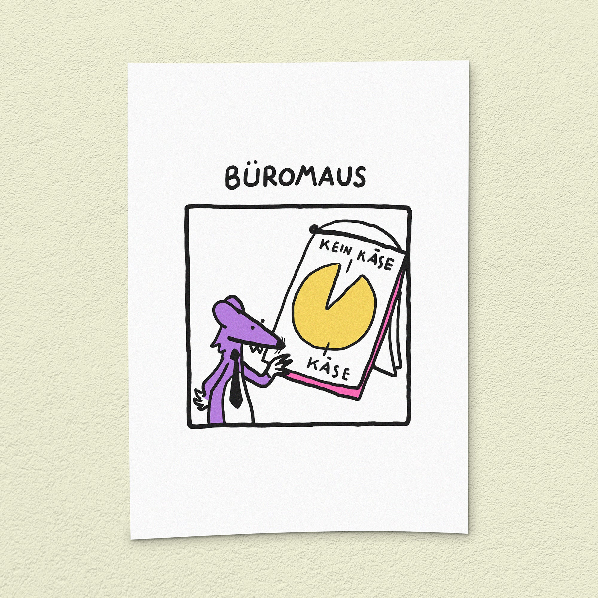 Kunstdruck "Büromaus"