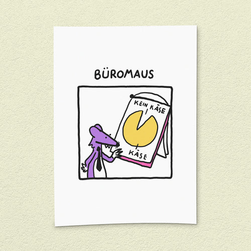 Kunstdruck "Büromaus"