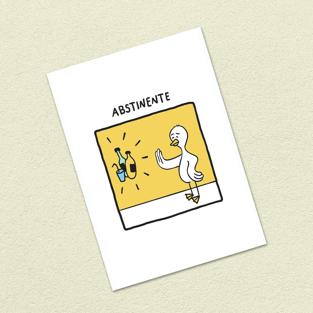 Postkarte A6 "Abstinente"