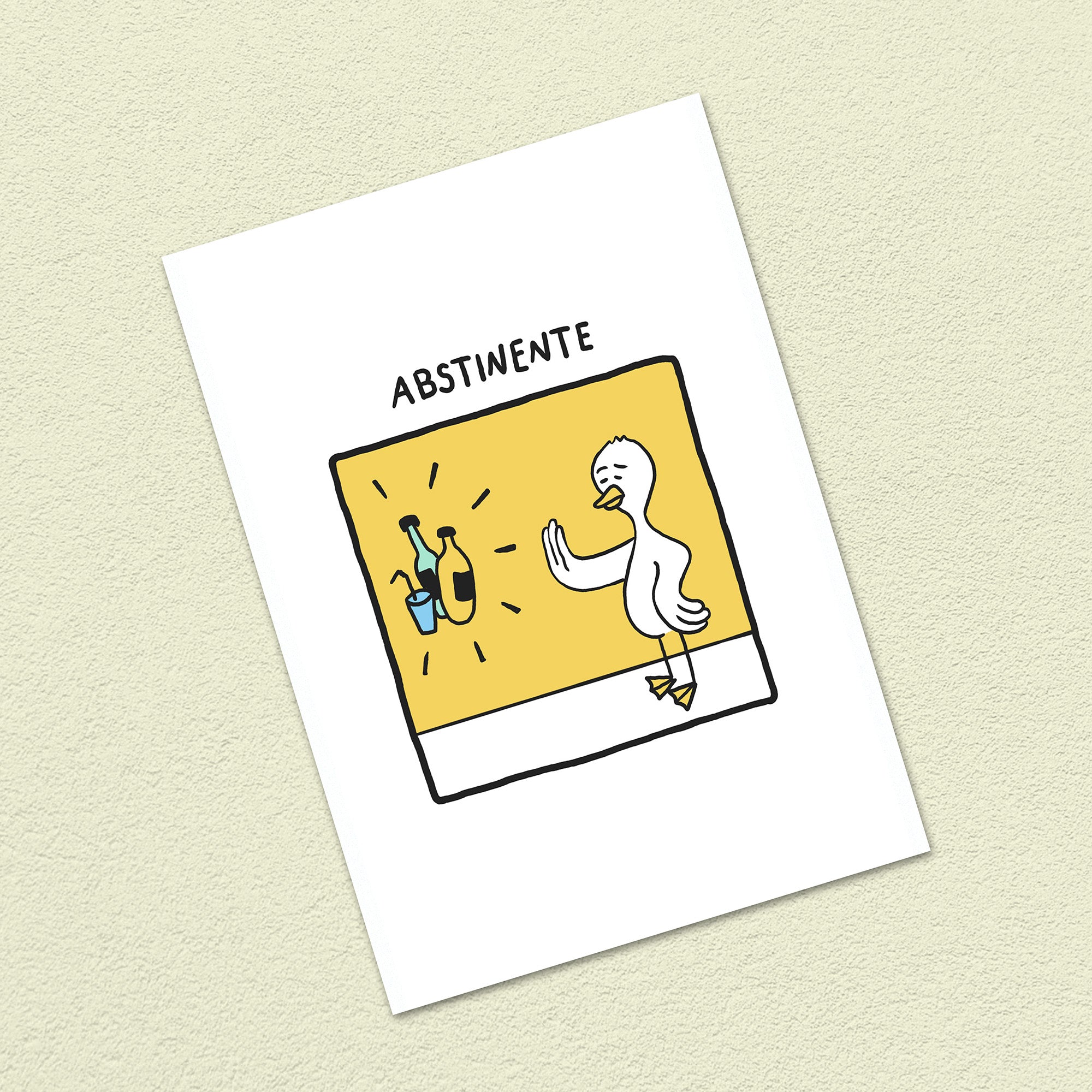 Postkarte A6 "Abstinente"