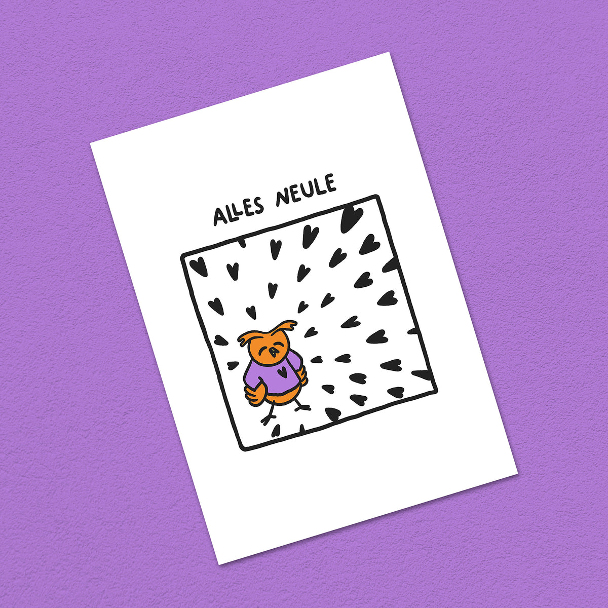 Postkarte A6 "Alles Neule"