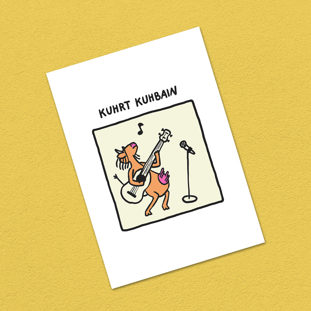 Postkarte A6 "Kuhrt Kuhbain"