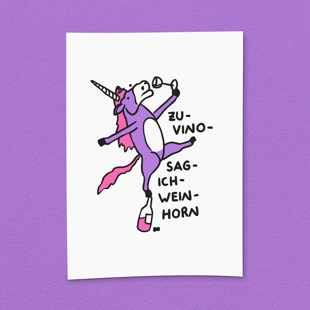 Kunstdruck "Wein-Horn"