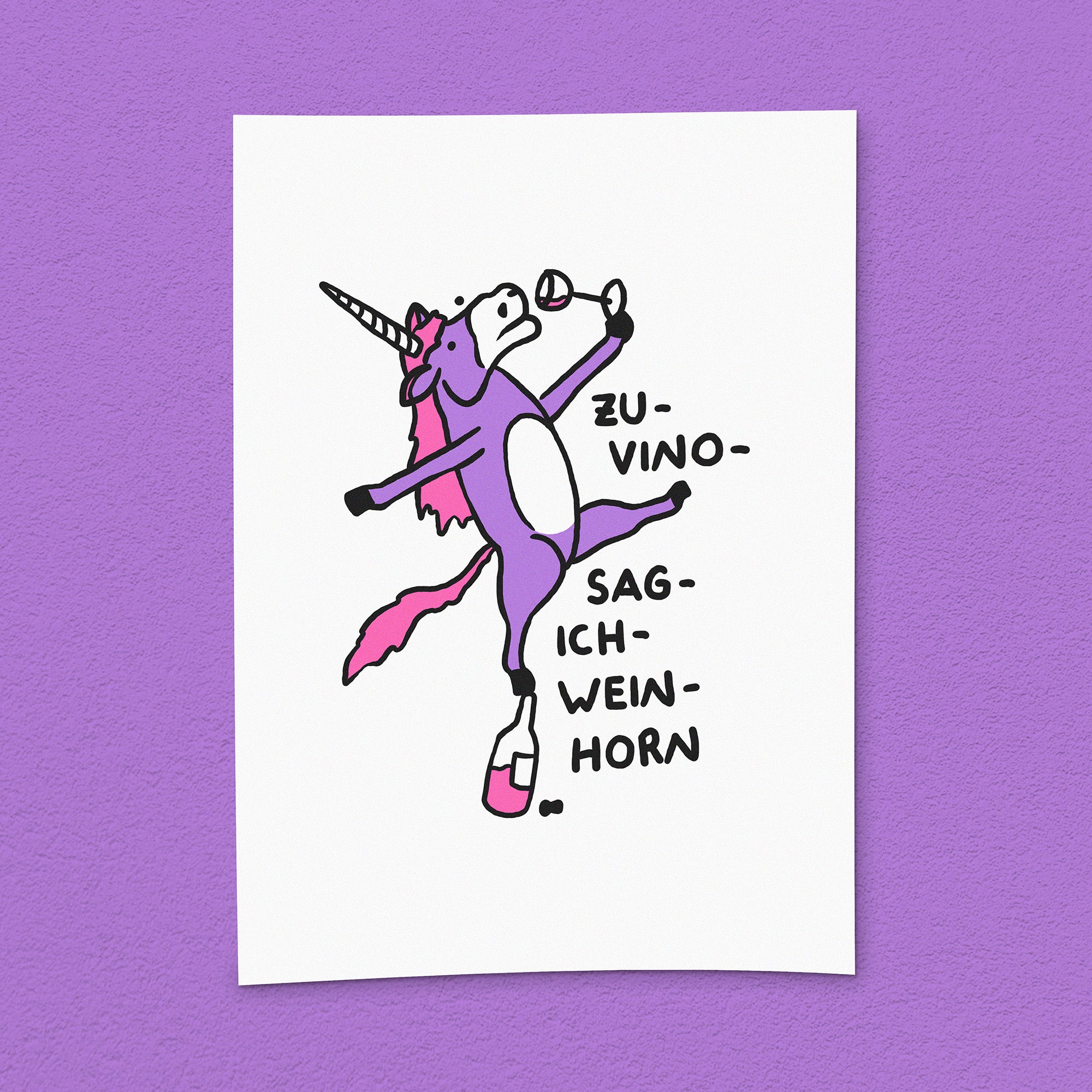 Kunstdruck "Wein-Horn"
