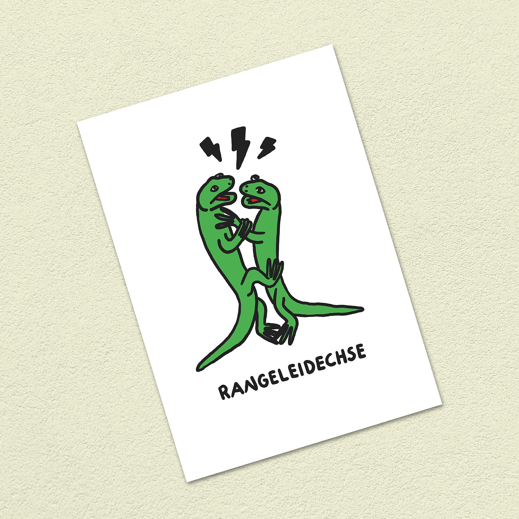 Postkarte A6 "Rangeleidechse"