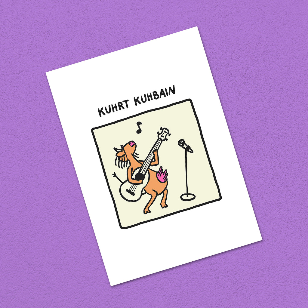 Postkarte A6 "Kuhrt Kuhbain"