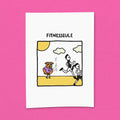 Kunstdruck "Fitnesseule"