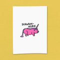 Kunstdruck "Schwein-Horn"