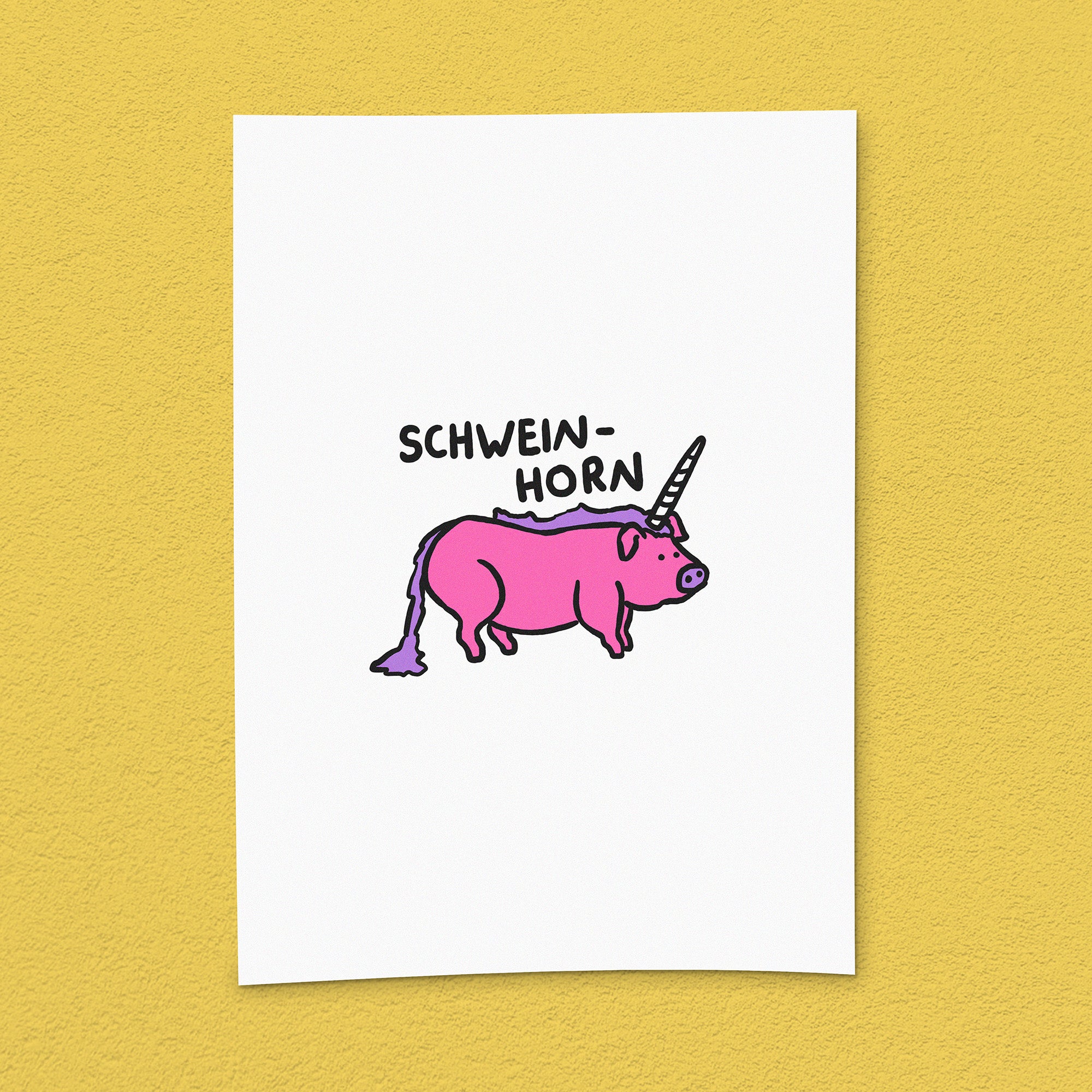 Kunstdruck "Schwein-Horn"