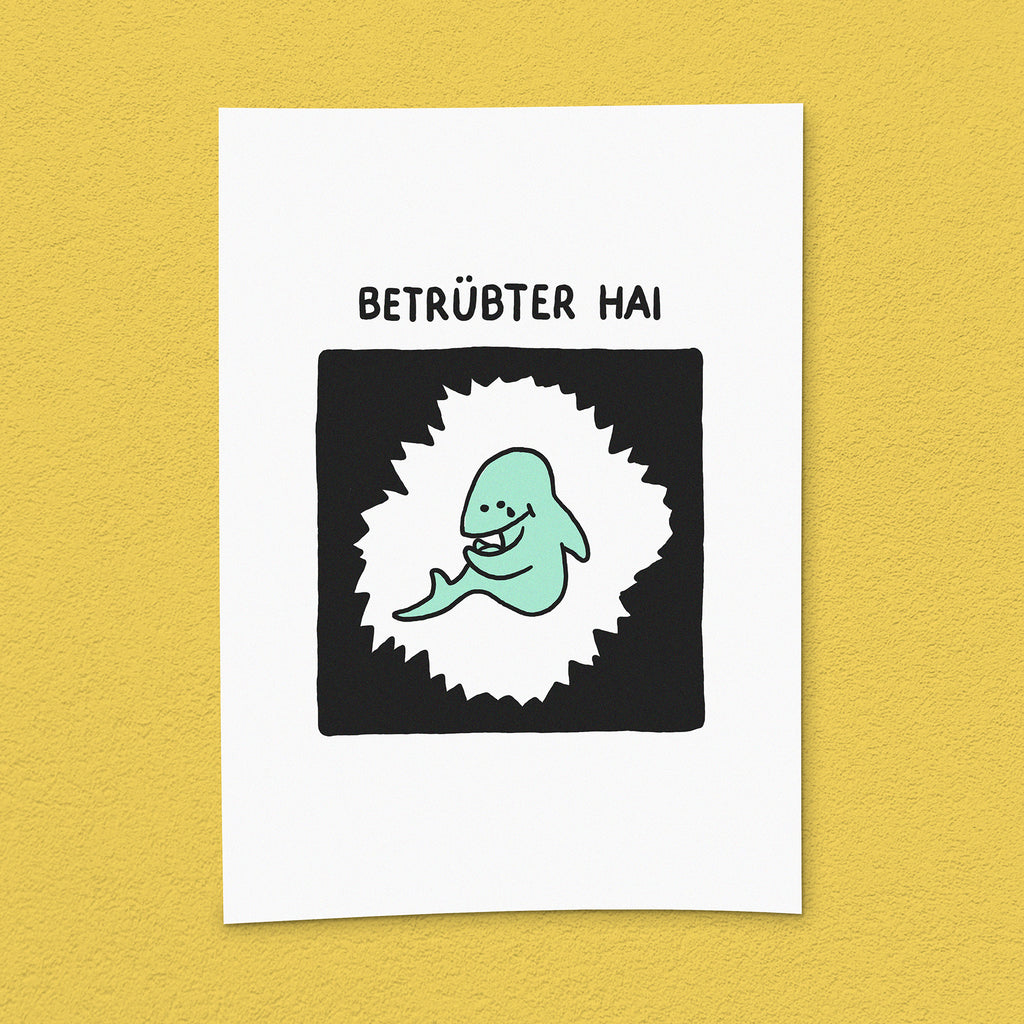 Kunstdruck "Betrübter Hai"