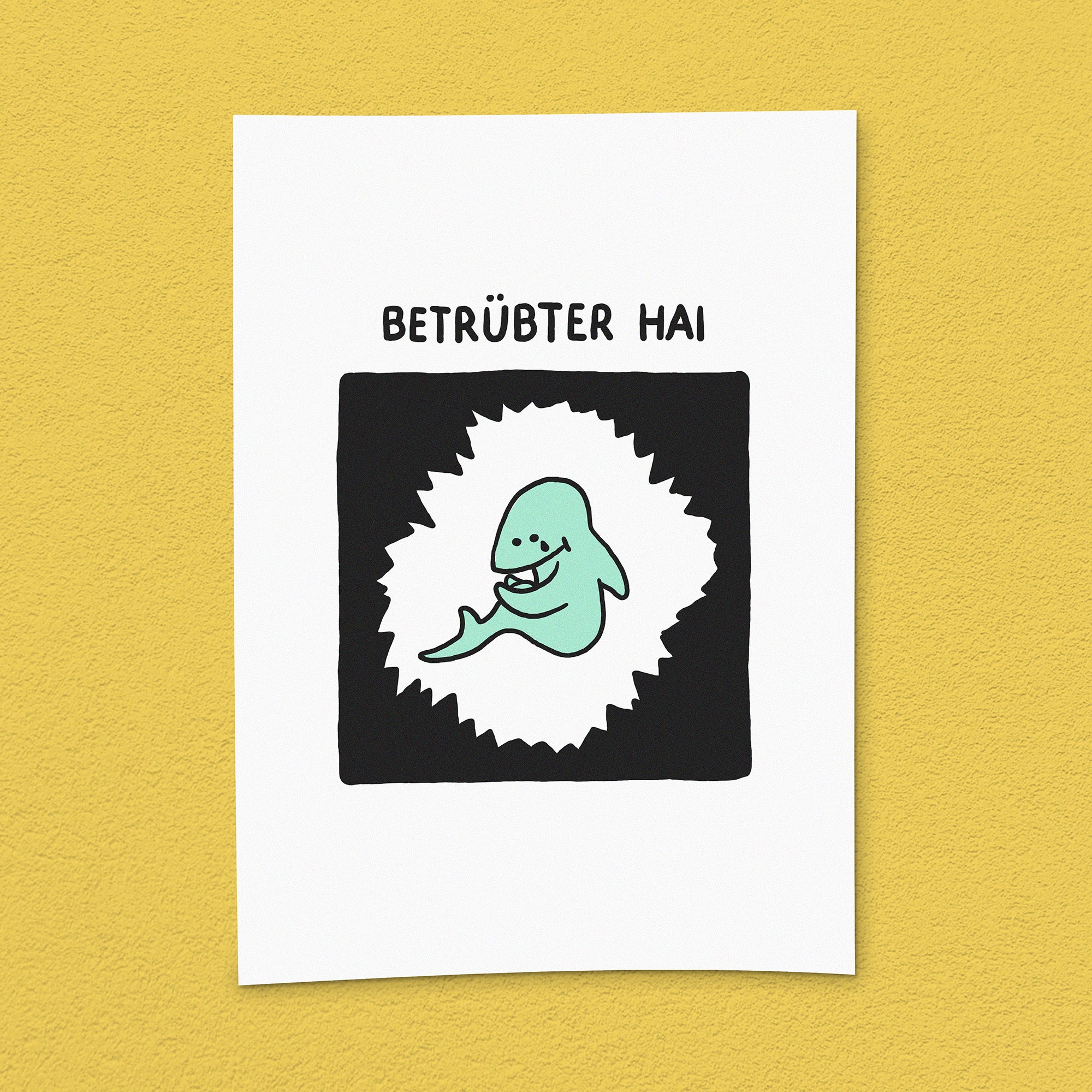 Kunstdruck "Betrübter Hai"