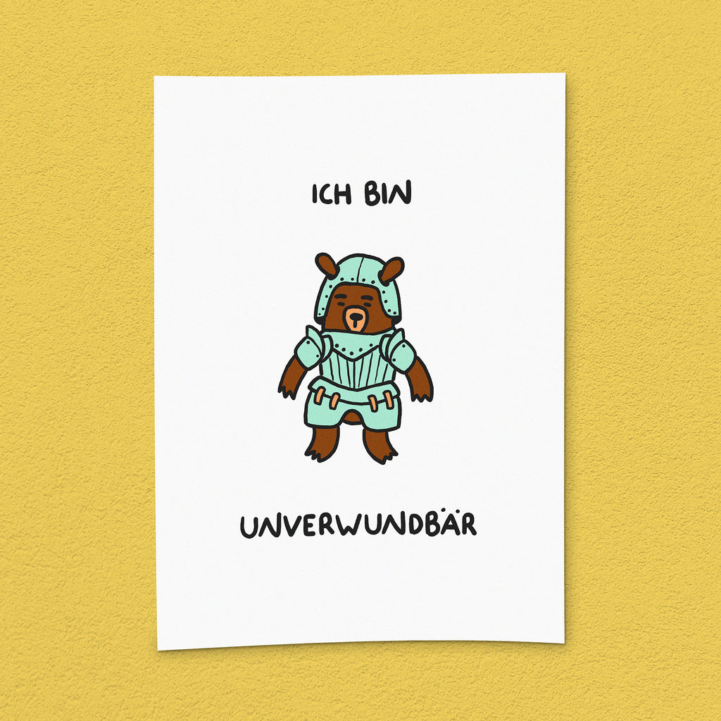 Kunstdruck "Unverwundbär"