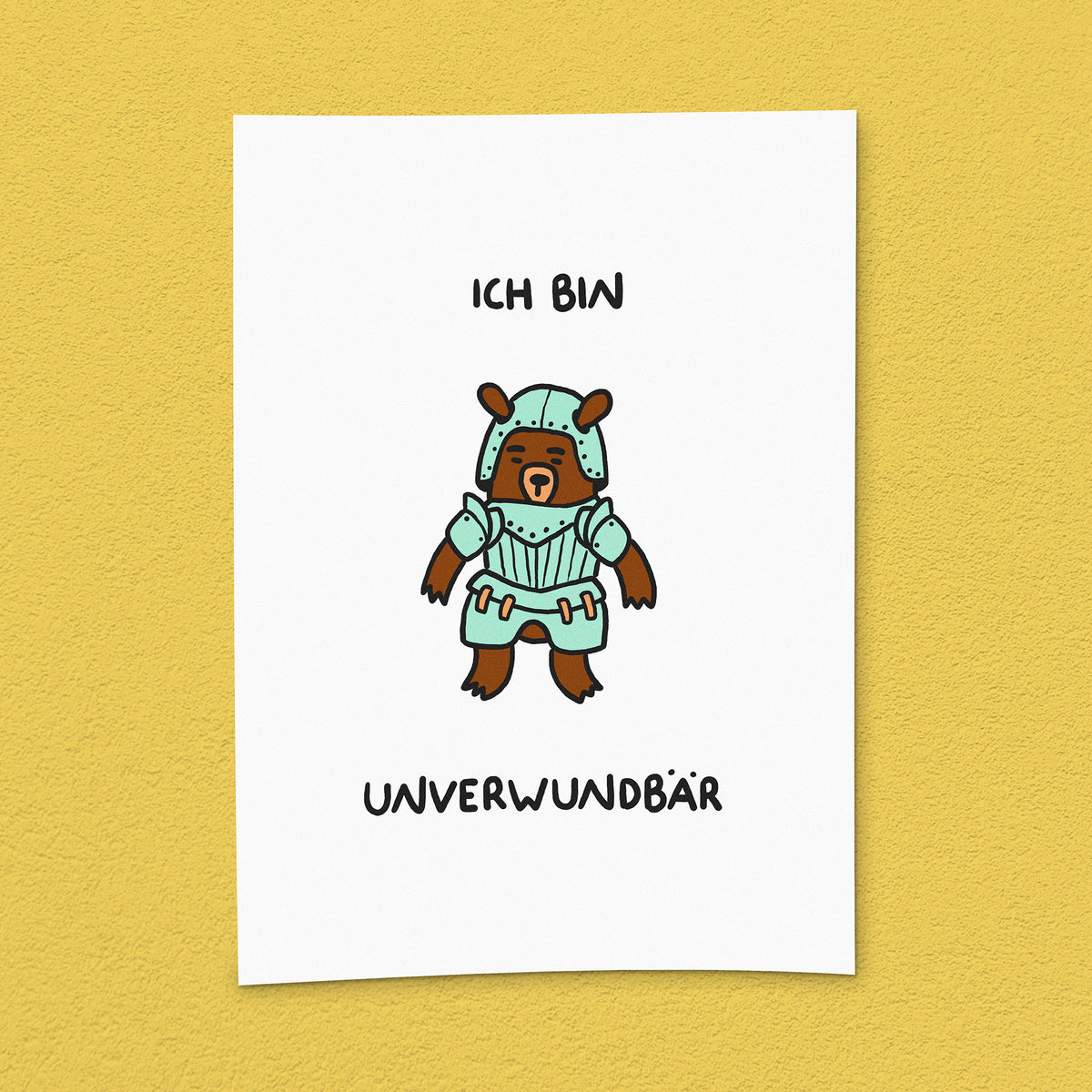 Kunstdruck "Unverwundbär"